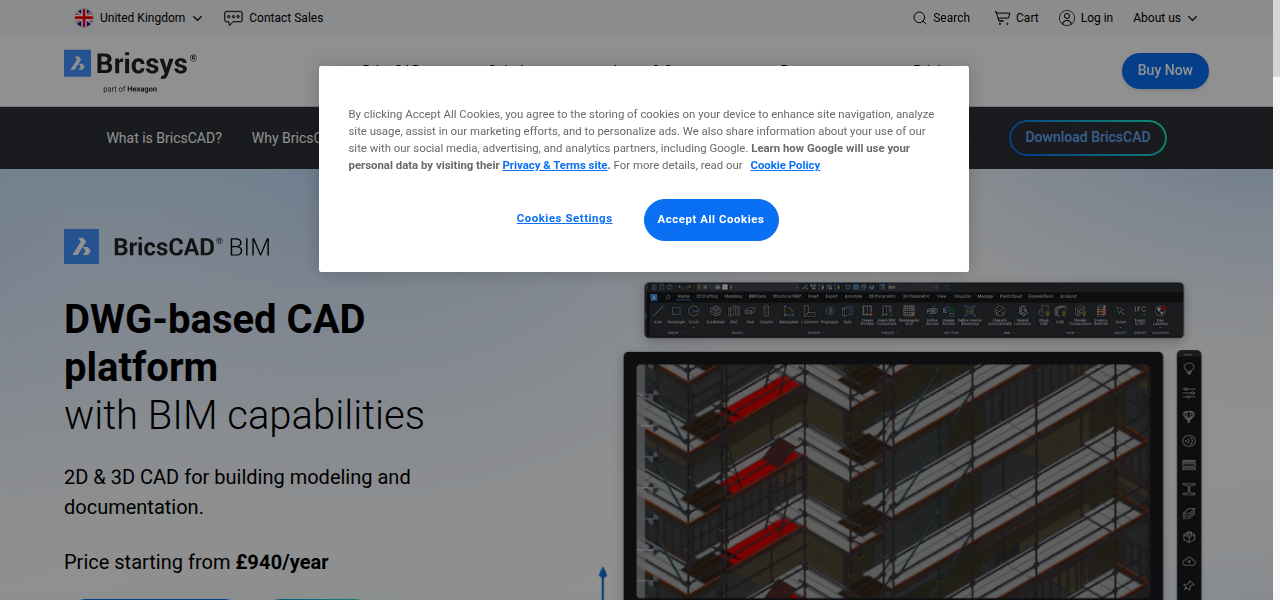 Snapshot of BricsCAD BIM