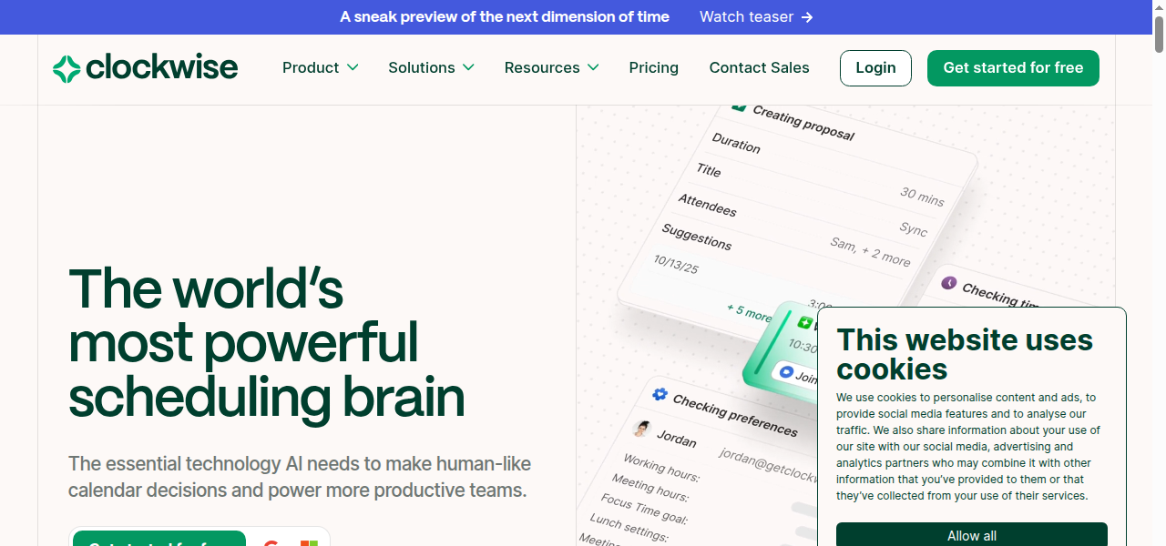 Snapshot of Clockwise