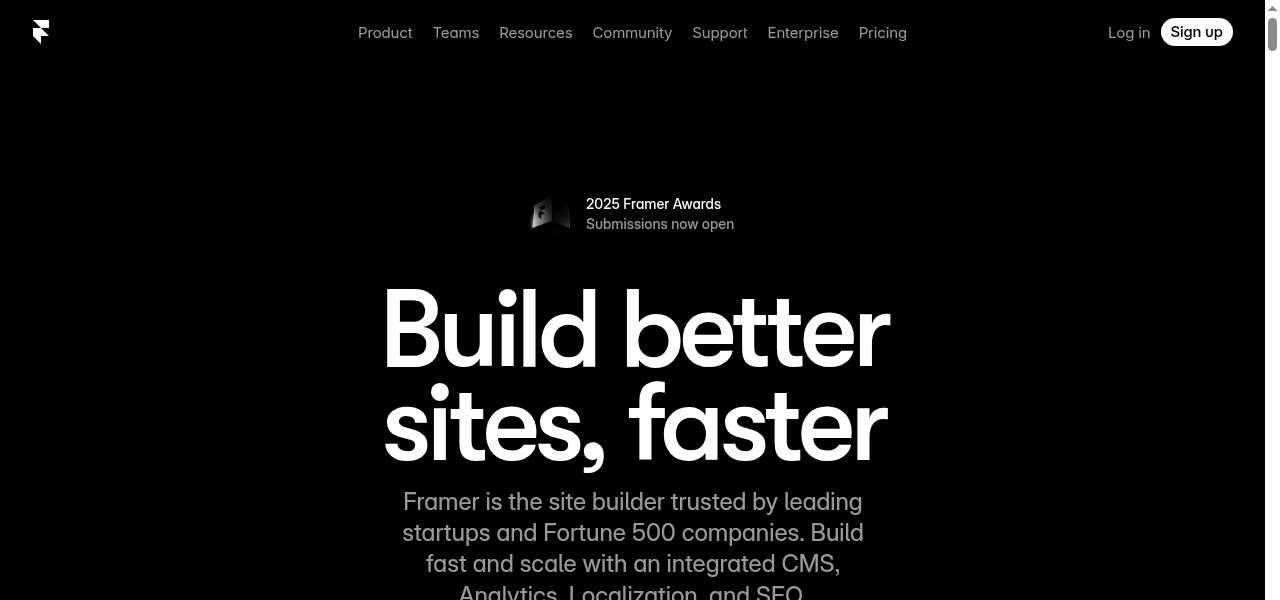 Snapshot of Framer AI