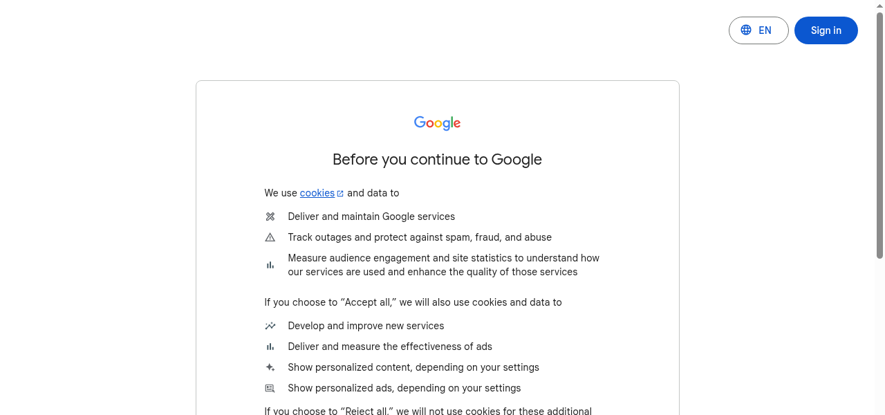 Snapshot of Google Gemini