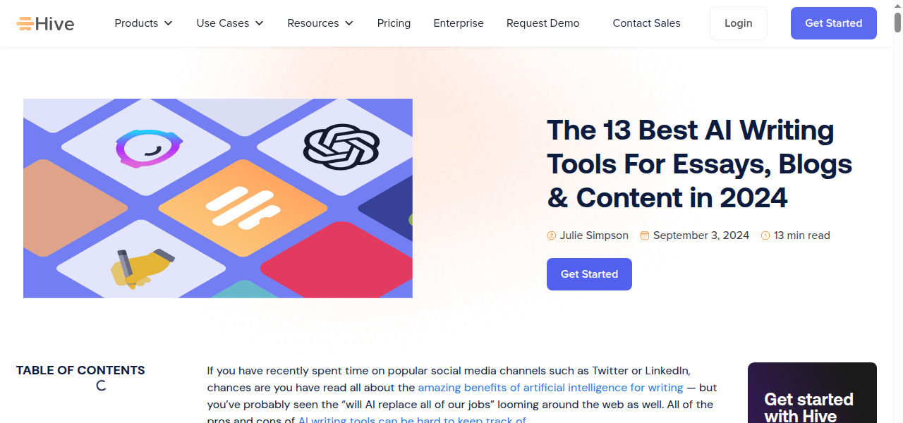 Snapshot of Hive AI Actions