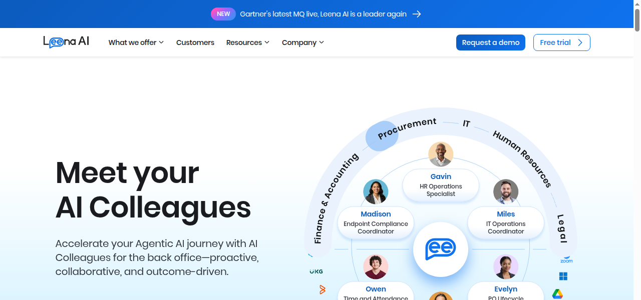 Snapshot of Leena AI