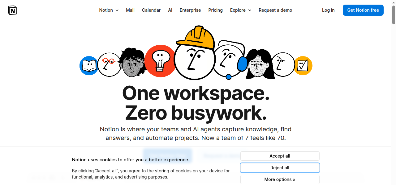 Snapshot of Notion AI