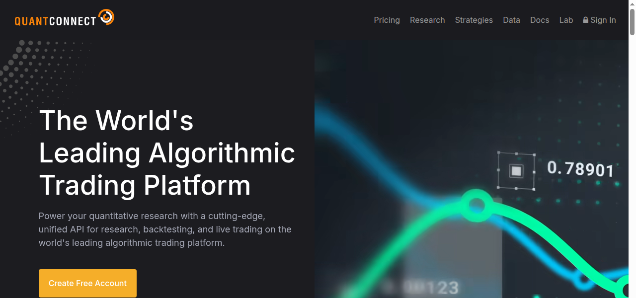 Snapshot of QuantConnect