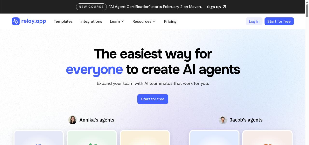Snapshot of Relay.app