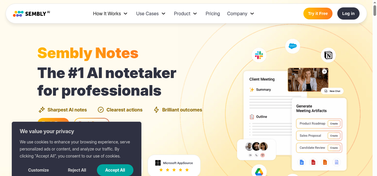 Snapshot of Sembly AI