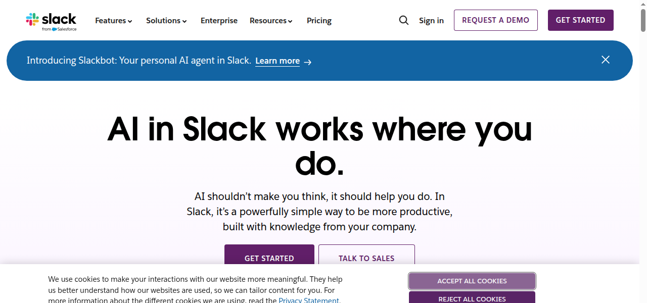 Snapshot of Slack AI