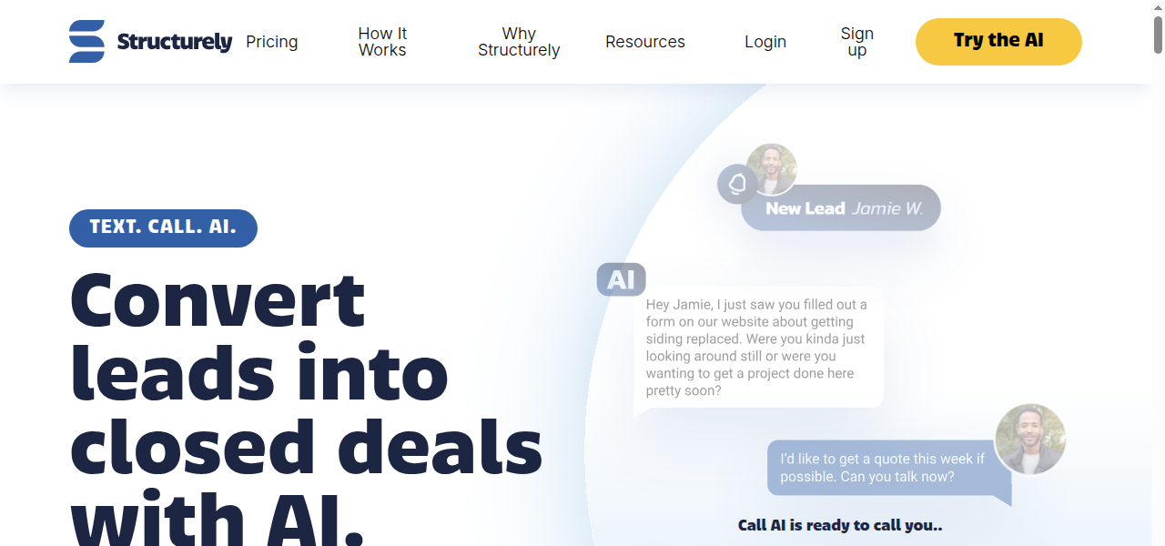 Snapshot of Structurely