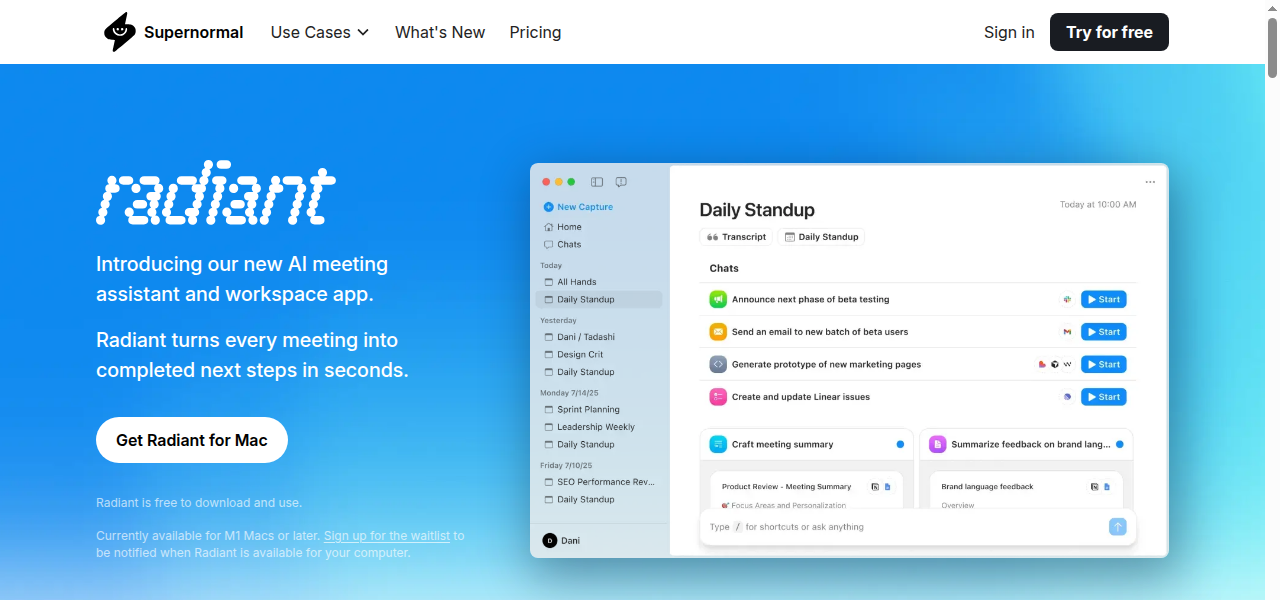 Snapshot of Supernormal