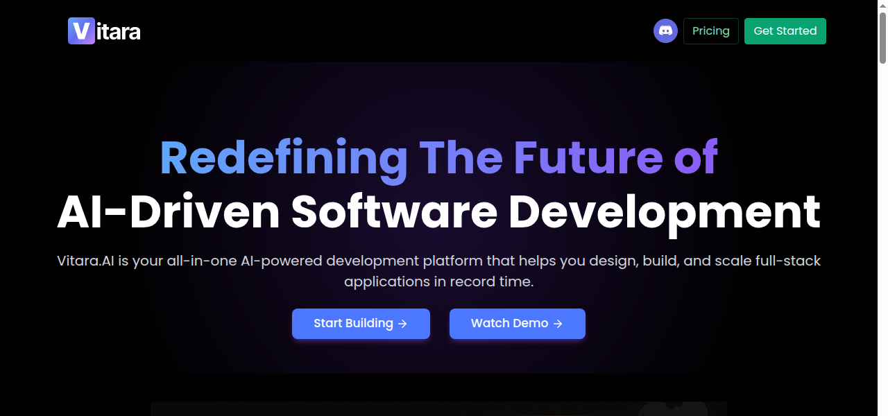 Snapshot of Vitara AI